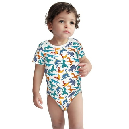 Haiem Block Dinosaur Printed Unisex-Baby Short Sleeve Onesies Bodysuits Unisex Babies Snap-Up Rompers-18 Months
Haiem Block Dinosaur Printed Unisex-Baby Short Sleeve Onesies Bodysuits Unisex Babies Snap-Up Rompers-18 Months