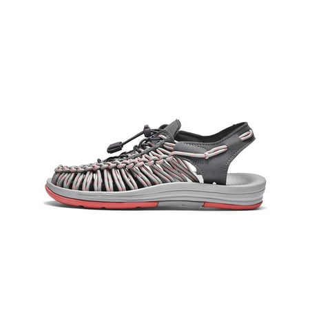 Rockomi Womens Beach Sandal Drawstring Walking Shoe Braided Sandals Unisex Elastic Lightweight Casual Shoes Adjustable Closed Toe Gray Pink 9
Rockomi Womens Beach Sandal Drawstring Walking Shoe Braided Sandals Unisex Elastic Lightweight Casual Shoes Adjustable Closed Toe Gray Pink 9