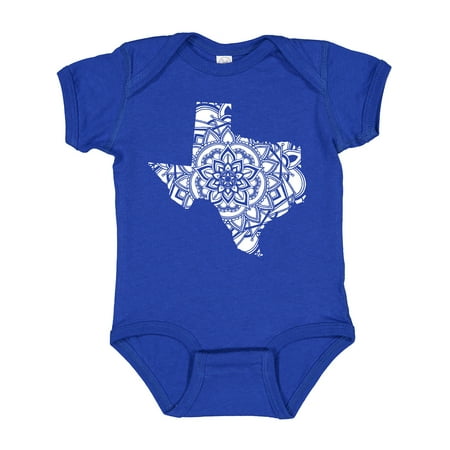 Inktastic Texas Silhouette Mandala Gift Baby Boy or Baby Girl Bodysuit