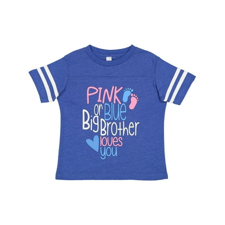 Inktastic Pink or Blue Big Brother Loves You Footprints and Heart Gift Toddler Boy Girl T-Shirt
Inktastic Pink or Blue Big Brother Loves You Footprints and Heart Gift Toddler Boy Girl T-Shirt