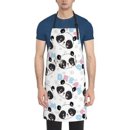 Tebeau Panda Bear1 Print Waterproof Cooking Aprons Adjustable Bib Soft Chef Apron with 2 Pockets for Men Women
Tebeau Panda Bear1 Print Waterproof Cooking Aprons Adjustable Bib Soft Chef Apron with 2 Pockets for Men Women