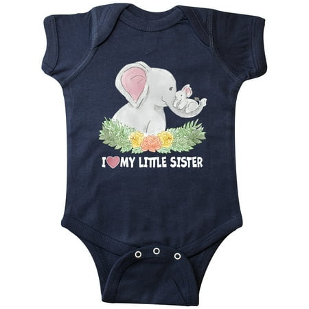 Inktastic I Love My Little Sister Elephant Family with Flowers Gift Baby Boy or Baby Girl Bodysuit
Inktastic I Love My Little Sister Elephant Family with Flowers Gift Baby Boy or Baby Girl Bodysuit