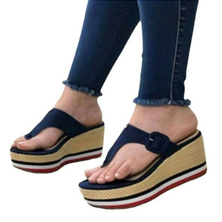 Duretiony Women Sandals 2021 Heels Woman Slippers Platform Wedges Shoes Ladies Summer Slides Buckle Flip Flops
Duretiony Women Sandals 2021 Heels Woman Slippers Platform Wedges Shoes Ladies Summer Slides Buckle Flip Flops