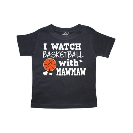 Inktastic I Watch Basketball with Mawmaw Gift Toddler Boy Girl T-Shirt
