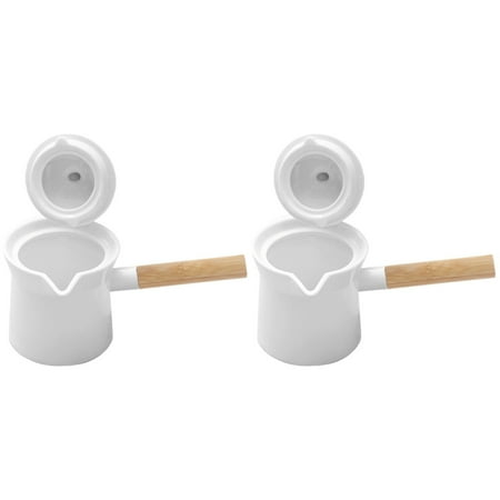 FRCOLOR 2pcs Mini Ceramic Milk Pot Mini Ceramic Milk Pan Ceramic Saucepan Wooden Handle Butter Warmer
FRCOLOR 2pcs Mini Ceramic Milk Pot Mini Ceramic Milk Pan Ceramic Saucepan Wooden Handle Butter Warmer