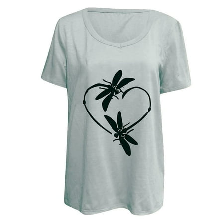 Women Casual Print Creawneck Loose Short Sleeve T-shirt Top Blouse Pullover Plus Size Loose Fit Sweatshirt Pullover
Women Casual Print Creawneck Loose Short Sleeve T-shirt Top Blouse Pullover Plus Size Loose Fit Sweatshirt Pullover