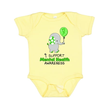 Inktastic I Support Mental Health Awareness Elephant and Balloon Gift Baby Boy or Baby Girl Bodysuit
Inktastic I Support Mental Health Awareness Elephant and Balloon Gift Baby Boy or Baby Girl Bodysuit