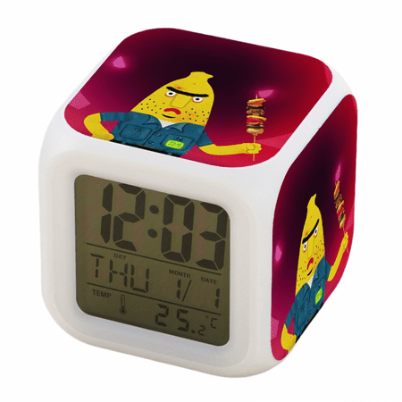 JUSTUP Alarm Clock for Kids Room LED Digital Bedroom Alarm Clock Easy Setting Cube Wake Up Clocks with 4 Sided Uncle Banana Freak Pattern Soft Night Light Large Display Ascending Sound(Pattern 10)
JUSTUP Alarm Clock for Kids Room LED Digital Bedroom Alarm Clock Easy Setting Cube Wake Up Clocks with 4 Sided Uncle Banana Freak Pattern Soft Night Light Large Display Ascending Sound(Pattern 10)