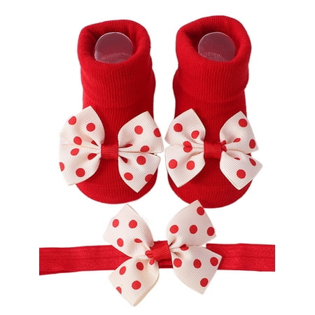 Jkerther Baby Socks for Girls Toddler Dot Print Bowknot Anti-Skid Cute Floors Socks Princess Socks with Headband
Jkerther Baby Socks for Girls Toddler Dot Print Bowknot Anti-Skid Cute Floors Socks Princess Socks with Headband