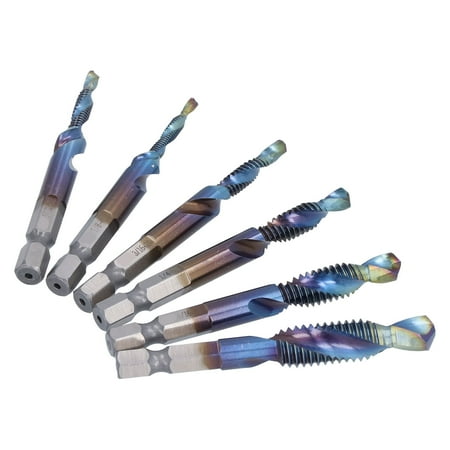 Spiral Tap Drill Hex Drill Tap Combination Bit Set Durable For Cutting For Tapping For Drilling
Spiral Tap Drill Hex Drill Tap Combination Bit Set Durable For Cutting For Tapping For Drilling