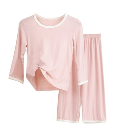 Toddler Baby Boys Girls Pajamas Homewear Fall Winter Long Sleeve Solid Color Suit Comfortable And Warm Clothing Pj Sleepwear Sets Size 3-4 Years
Toddler Baby Boys Girls Pajamas Homewear Fall Winter Long Sleeve Solid Color Suit Comfortable And Warm Clothing Pj Sleepwear Sets Size 3-4 Years