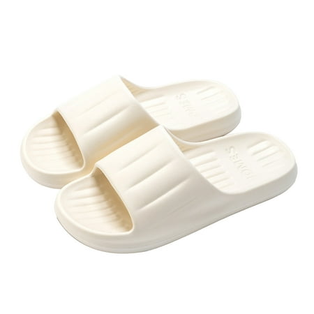 opvise 1 Pair Home Slippers Flat Heel Soft Sole Non-slip Thick Platform Quick Wear EVA Cushioned Thick Sole Cloud Slippers White 38
opvise 1 Pair Home Slippers Flat Heel Soft Sole Non-slip Thick Platform Quick Wear EVA Cushioned Thick Sole Cloud Slippers White 38