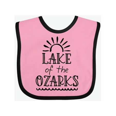 Inktastic Lake of the Ozarks Sun and Lake Gift Baby Boy or Baby Girl Bib