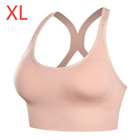 Women Fitness Sports Push Up Bra Yoga Workout Tops Adjustable xL Pink