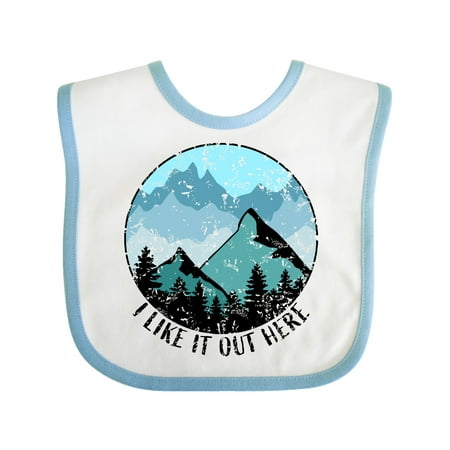 Inktastic I Like it Out Here Mountains in Blue Distressed Gift Baby Boy or Baby Girl Bib
Inktastic I Like it Out Here Mountains in Blue Distressed Gift Baby Boy or Baby Girl Bib