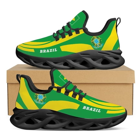 Ladies Platform Shoes Brazil Flag Print Lace Up Sneakers High Quality Wearable Non-Slip Outdoor Walking Shoes Zapatos Mujer
Ladies Platform Shoes Brazil Flag Print Lace Up Sneakers High Quality Wearable Non-Slip Outdoor Walking Shoes Zapatos Mujer