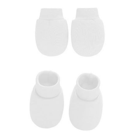 Baby Soft Cotton Gloves Foot Covers Set Anti Scratching Mittens Socks Gloves Sox