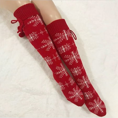 Winter Clearance 2022! purcolt Women s Cable Knitted Thigh High Boot Socks Christmas Long Stockings Over Knee High Tube Socks Winter Warm Stockings