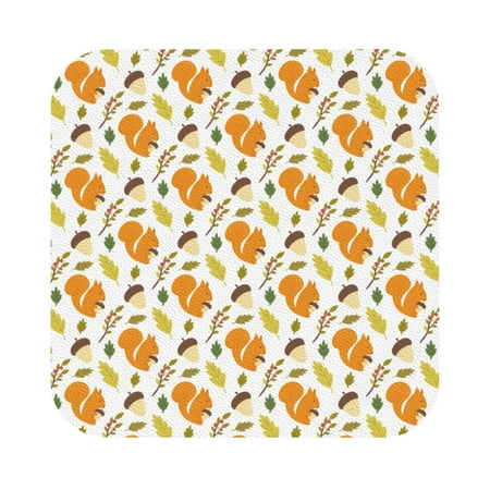 Disketp Squirrel Eating Nuts Funny Coasters 6 Pcs Leather Coasters with Holder Perfect Housewarming Hostess Gifts Protect Furniture from Water Marks Scratch and Damage
Disketp Squirrel Eating Nuts Funny Coasters 6 Pcs Leather Coasters with Holder Perfect Housewarming Hostess Gifts Protect Furniture from Water Marks Scratch and Damage