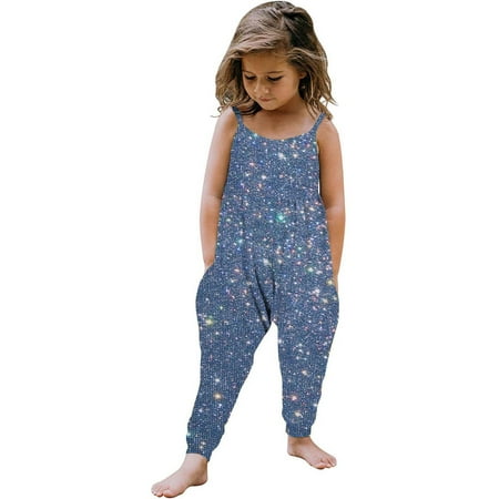 Ganfancp Toddler Girls Soft Denim Print Suspenders Romper Jumpsuit 1-6 Years Breathable & Stylish Ideal for Casual & Parties Holiday Deals
Ganfancp Toddler Girls Soft Denim Print Suspenders Romper Jumpsuit 1-6 Years Breathable & Stylish Ideal for Casual & Parties Holiday Deals