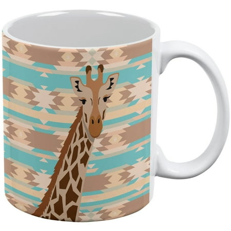 Giraffe Tribal Pattern All Over Coffee Mug
