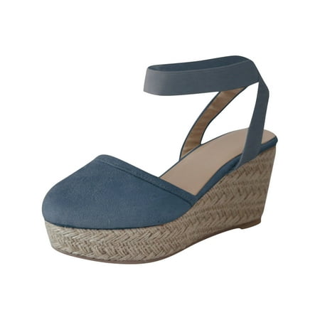 Rdeuod Womans Shoes Women S Suede Casual Elastic Band Platform Straw Woven Wedge Single Sandals
Rdeuod Womans Shoes Women S Suede Casual Elastic Band Platform Straw Woven Wedge Single Sandals
