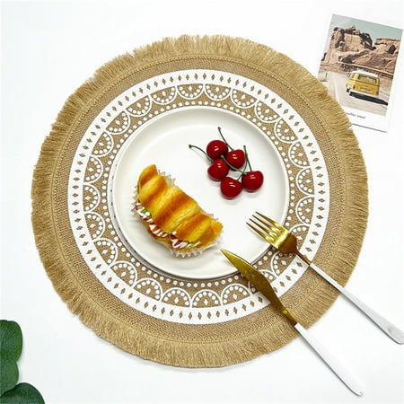 KAOU Dinner Mat Heat Resistant Lightweight Durable Portable Flexible Hand-woven Cup Mug Bowl Pot Insulation Mat for Daily Use
KAOU Dinner Mat Heat Resistant Lightweight Durable Portable Flexible Hand-woven Cup Mug Bowl Pot Insulation Mat for Daily Use