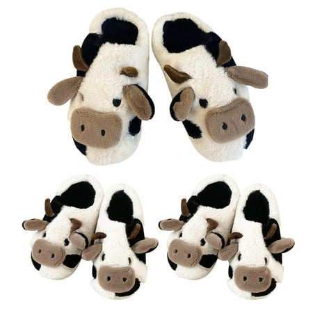 Women Slippers Comfortable Warm Cotton Shoes Winter Cute Cow Slippers Girls House Indoor Animal Plush Slippers
Women Slippers Comfortable Warm Cotton Shoes Winter Cute Cow Slippers Girls House Indoor Animal Plush Slippers