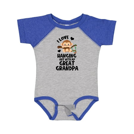 Inktastic Monkey I Love Hanging out with My Great Grandpa Gift Baby Boy or Baby Girl Bodysuit
Inktastic Monkey I Love Hanging out with My Great Grandpa Gift Baby Boy or Baby Girl Bodysuit