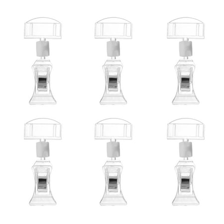 6Pcs Acrylic Price Tag Clips Mall Advertising Label Racks Simple Display Stand
6Pcs Acrylic Price Tag Clips Mall Advertising Label Racks Simple Display Stand