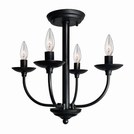 Artcraft AC11674BK Transitional Four Light Semi Flush Mount from Wrought Iron collection in Black finish 16.50 inches
Artcraft AC11674BK Transitional Four Light Semi Flush Mount from Wrought Iron collection in Black finish 16.50 inches