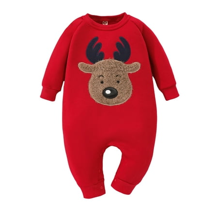 Bagilaanoe Newborn Baby Girl Boys Christmas Jumpsuit Elk Embroidery Long Sleeve Bodysuit 3M 6M 9M 12M Infant Fall One Piece Romper
Bagilaanoe Newborn Baby Girl Boys Christmas Jumpsuit Elk Embroidery Long Sleeve Bodysuit 3M 6M 9M 12M Infant Fall One Piece Romper
