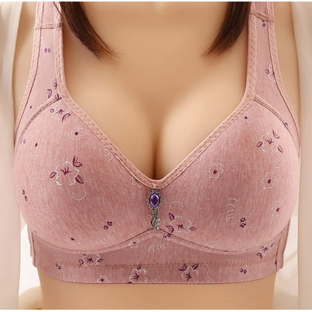 Women s Everyday Bra Plus Size Sexy Lace Print Back Button Bra Soft Comfortable Sleep Underwear Traceless Breathable Padded Bra
Women s Everyday Bra Plus Size Sexy Lace Print Back Button Bra Soft Comfortable Sleep Underwear Traceless Breathable Padded Bra