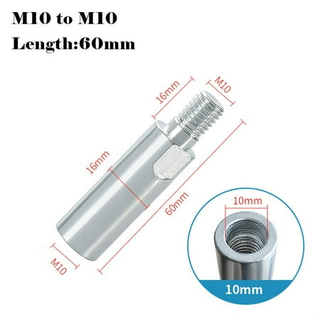 Angle Grinder Adapter Rod Extension Rod M10 Adapters Rod Polishing Accessories