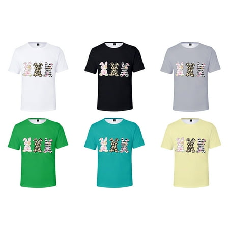 Easter Day Child Adults Casual Multi-style Pattern Printing Summer Short Sleeve Crew Neck Print Adults Suitable For Family Outings
Easter Day Child Adults Casual Multi-style Pattern Printing Summer Short Sleeve Crew Neck Print Adults Suitable For Family Outings