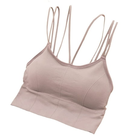 NLAGER Bra Women Pad Wireless Spaghetti Straps Bra Seamless Solid Color Brassiere Underwear
NLAGER Bra Women Pad Wireless Spaghetti Straps Bra Seamless Solid Color Brassiere Underwear