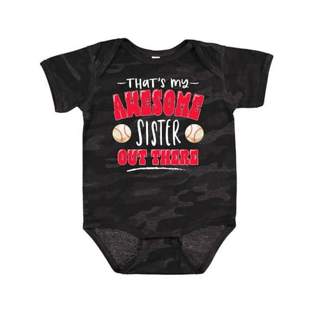 Inktastic That s My Awesome Sister Out There with Baseball Gift Baby Boy or Baby Girl Bodysuit
Inktastic That s My Awesome Sister Out There with Baseball Gift Baby Boy or Baby Girl Bodysuit
