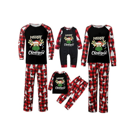 Wrcnote Mommy Dad Child Crew Neck Long Sleeve PJ Sets Xmas Pjs Christmas Elk Print Nightwear Elastic Waist Matching Family Pajamas Set Black Children5T
Wrcnote Mommy Dad Child Crew Neck Long Sleeve PJ Sets Xmas Pjs Christmas Elk Print Nightwear Elastic Waist Matching Family Pajamas Set Black Children5T