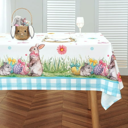 Easter Day Tablecloth Easter Egg and Rabbit Decorative Rectangle Table Cloth Washable Holiday Table Cover for Party Kitchen Dining Room Blue 60 x 102 Inch
Easter Day Tablecloth Easter Egg and Rabbit Decorative Rectangle Table Cloth Washable Holiday Table Cover for Party Kitchen Dining Room Blue 60 x 102 Inch