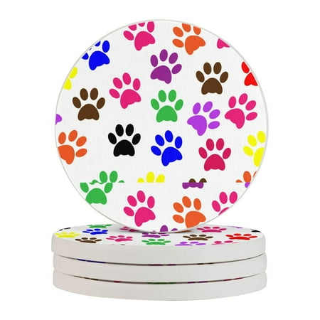 Circular Drink Coasters Set Dog Paw Beautiful Home Decor Diatomite Heat-Resistant Diatomite Protect Table Countertop
Circular Drink Coasters Set Dog Paw Beautiful Home Decor Diatomite Heat-Resistant Diatomite Protect Table Countertop