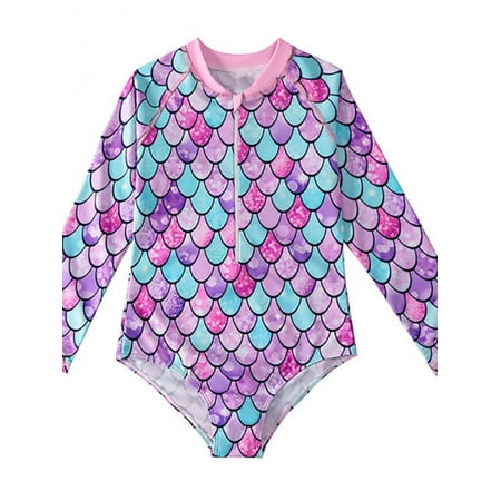 HOTWINTER Girls Long Sleeve One Piece Swimsuit Zipper Rashguard Swimwear 2-12 Years
HOTWINTER Girls Long Sleeve One Piece Swimsuit Zipper Rashguard Swimwear 2-12 Years