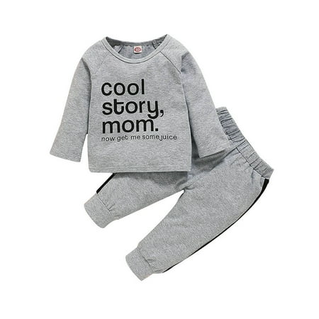 elfinBE Baby Unisex Child Infant Solid Color Casual Letter Printed Round Neck Long Sleeve Home Top Pants 2PCs Outfits Set 9-24M 2-4T
elfinBE Baby Unisex Child Infant Solid Color Casual Letter Printed Round Neck Long Sleeve Home Top Pants 2PCs Outfits Set 9-24M 2-4T