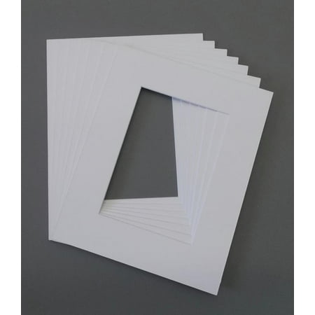 Pack of (25) 5x7 Cream Picture Mats with White Core, Bevel cut for 4x6 Picture