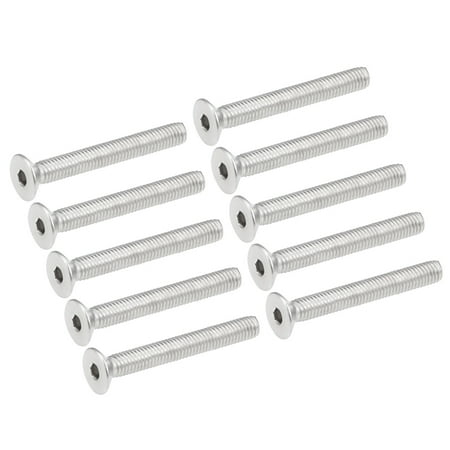 M5x40mm Flat Head Machine Screws Inner Hex Screw 304 Stainless Steel Fasteners Bolts 10 Pcs
M5x40mm Flat Head Machine Screws Inner Hex Screw 304 Stainless Steel Fasteners Bolts 10 Pcs