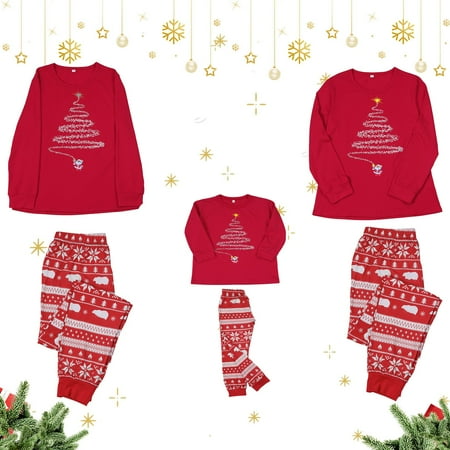Family Christmas Pajamas Matching Sets Cute Christmas Tree Printed Top + Plaid Pants Sleepwear Holiday PJs for Women/Men/Kids/Couples
Family Christmas Pajamas Matching Sets Cute Christmas Tree Printed Top + Plaid Pants Sleepwear Holiday PJs for Women/Men/Kids/Couples