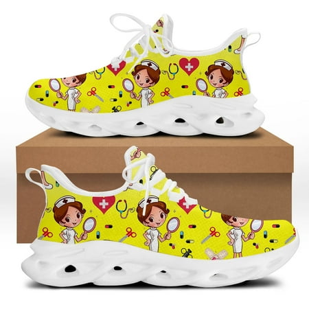 Fashion Cartoon Nurse Pattern Women Sneakers Knitted Breathable Platform Blade Shoes Running Shoes Zapatillas
Fashion Cartoon Nurse Pattern Women Sneakers Knitted Breathable Platform Blade Shoes Running Shoes Zapatillas