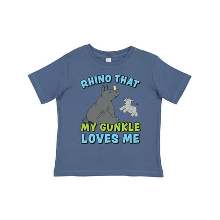 Inktastic Rhino That My Gunkle Loves Me with Cute Rhinos Gift Toddler Boy or Toddler Girl T-Shirt
Inktastic Rhino That My Gunkle Loves Me with Cute Rhinos Gift Toddler Boy or Toddler Girl T-Shirt