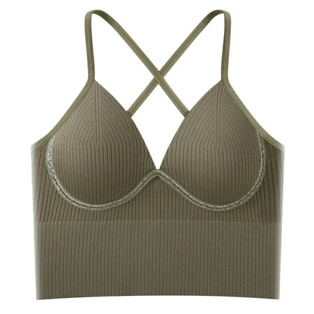 Women Solid Color Sling Internal Bra With Chest Pad One Summer Beauty Back Bra Seamless Sports Bra Pack Bra s for Women
Women Solid Color Sling Internal Bra With Chest Pad One Summer Beauty Back Bra Seamless Sports Bra Pack Bra s for Women