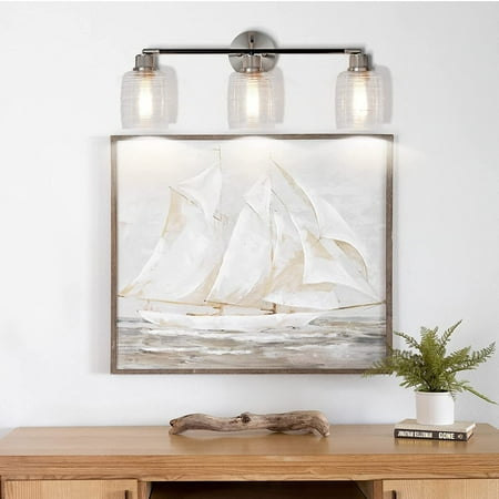 JAZAVA 3-light Bathroom Vanity Lights Cylinder Glass Wall Sconces
JAZAVA 3-light Bathroom Vanity Lights Cylinder Glass Wall Sconces