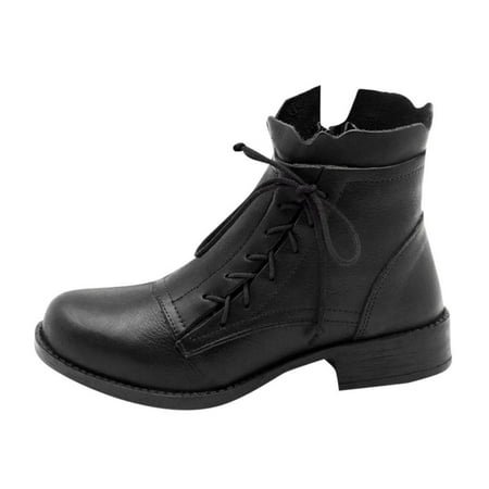 NECHOLOGY Womens Boots Size 10 Wide Women Leather Non-slip Round Toe Lace-Up Side Zipper Womens High Heeled Boots Black 8
NECHOLOGY Womens Boots Size 10 Wide Women Leather Non-slip Round Toe Lace-Up Side Zipper Womens High Heeled Boots Black 8